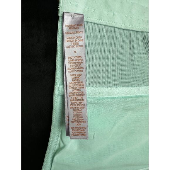 Savage x Fenty Women's "Queen of the Galaxy" Blue Light Embossed Corset Size 3XL - Picture 9 of 9